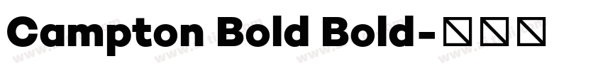 Campton Bold Bold字体转换